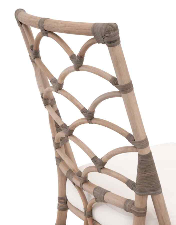 Essentials For Living Crescent Fabric Armless Dining Chair 2PC