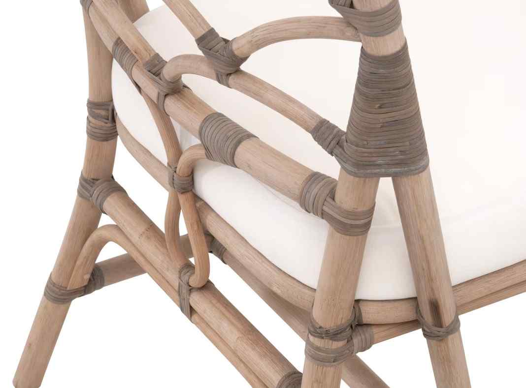 Essentials For Living Crescent Fabric Armless Dining Chair 2PC