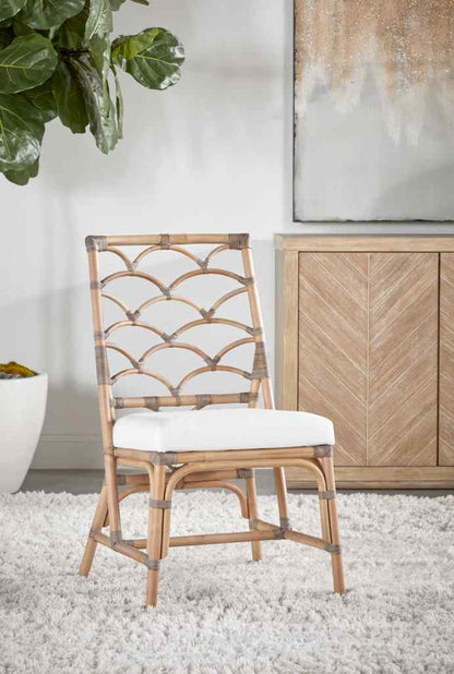 Essentials For Living Crescent Fabric Armless Dining Chair 2PC