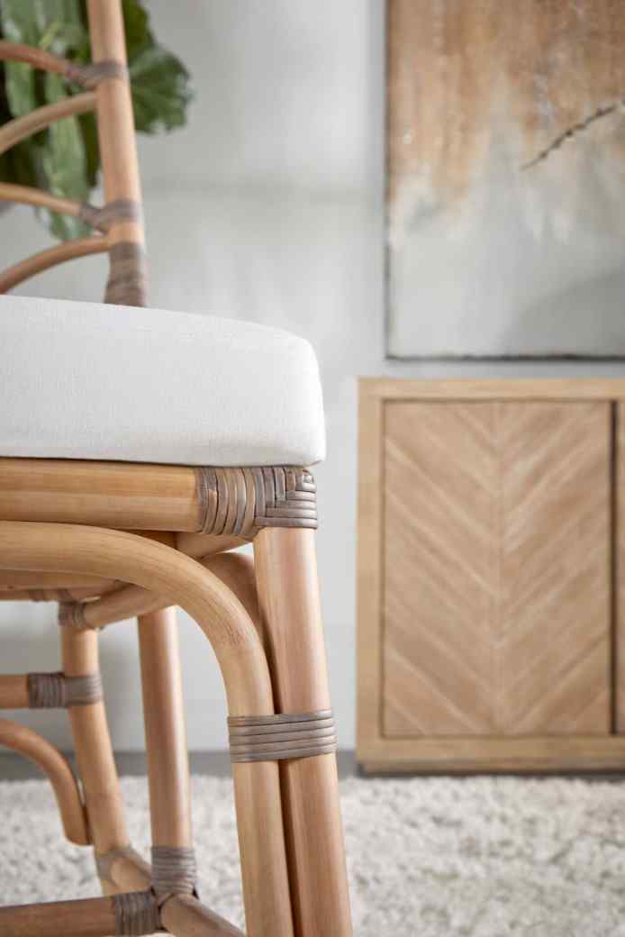 Essentials For Living Crescent Fabric Armless Dining Chair 2PC