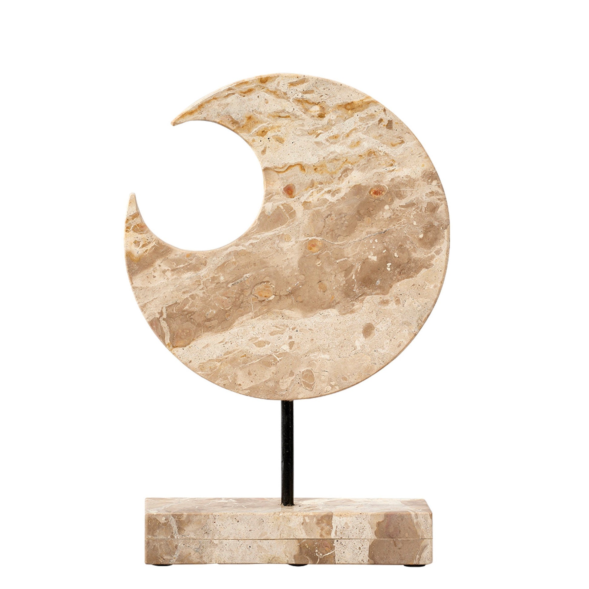 Crescent Marble Stand-Statues & Sculptures-Jamie Young-Sideboards and Things