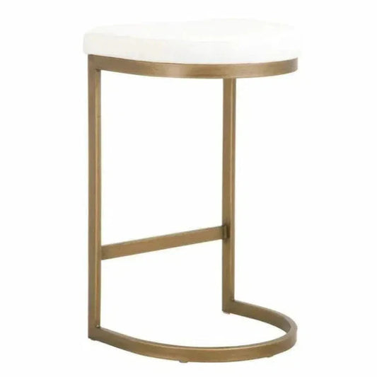Essentials For Living Cresta Counter Stool LiveSmart White Gold