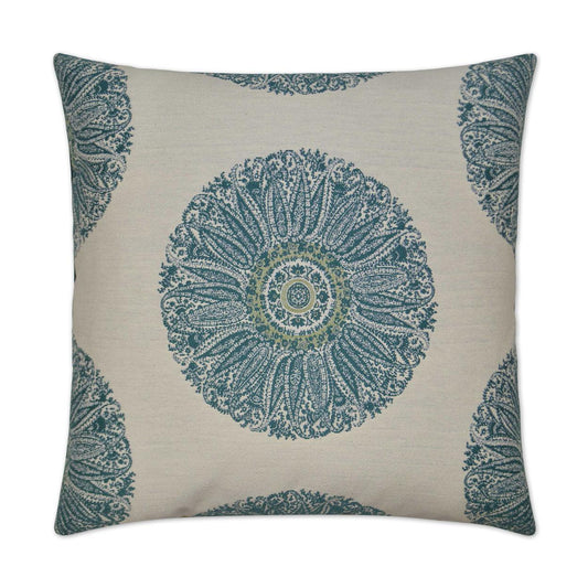 D.V. Kap Crillon Aqua Blue Throw Pillow With Insert