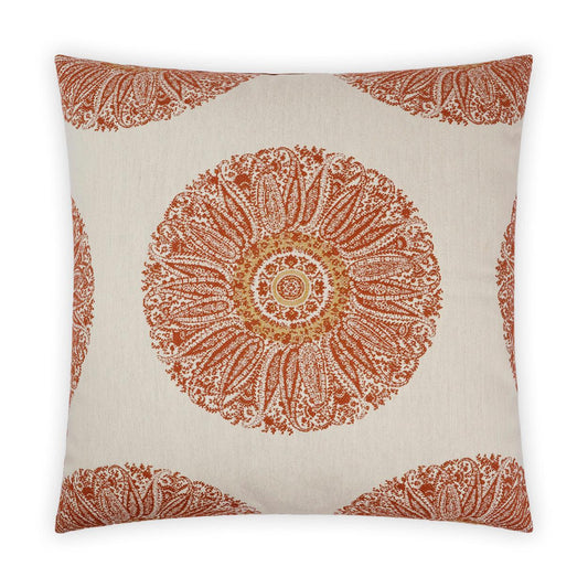 D.V. Kap Crillon Rust Red Throw Pillow With Insert