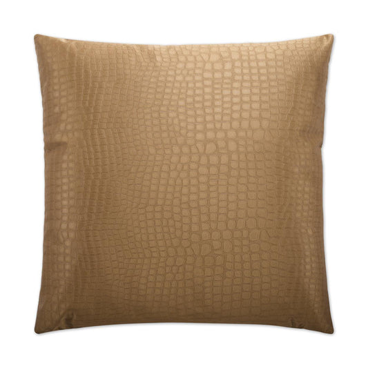 D.V. Kap Croc Gold Throw Pillow With Insert