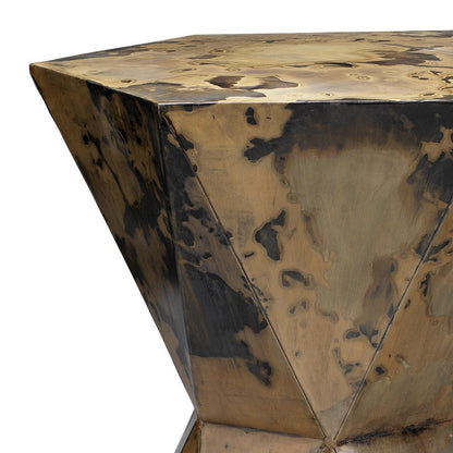 Crown Small Patina Metal Mid Century Modern Side Table Side Tables Sideboards and Things By Jamie Young