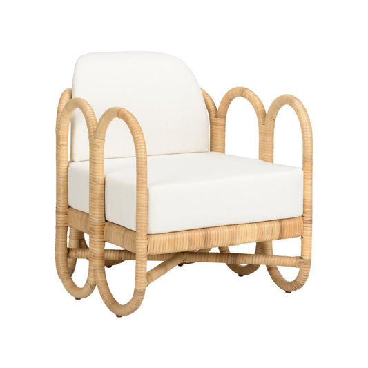 Wildwood Cuixmala Natural Rattan Frame Lounge Chair