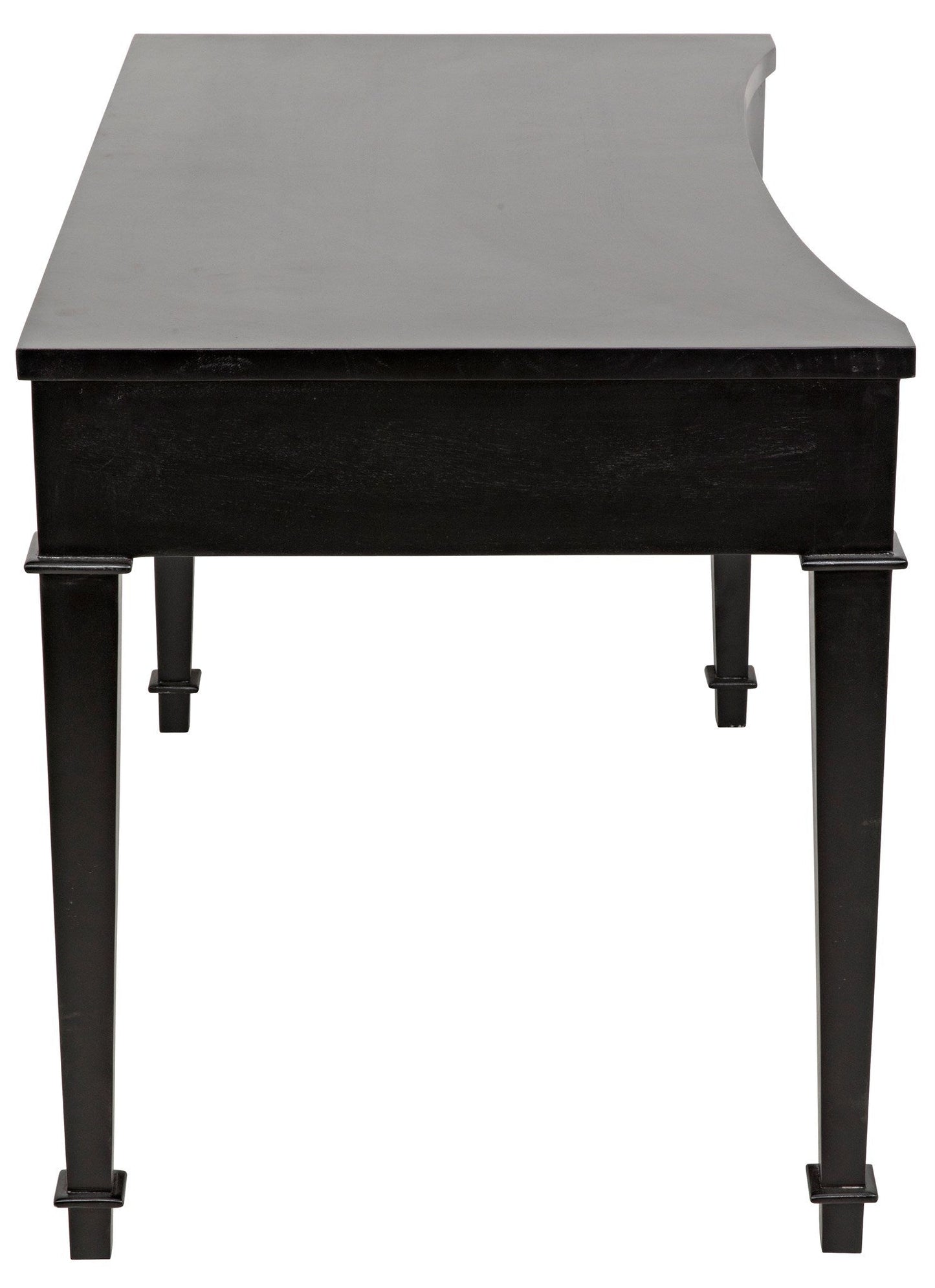 Curba Desk, Black Curved Desk With Drawers-Home Office Desks-Noir-Sideboards and Things