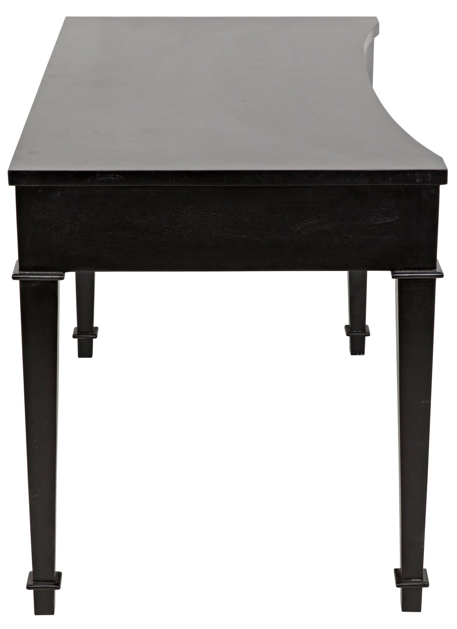 Curba Desk, Black Curved Desk With Drawers-Home Office Desks-Noir-Sideboards and Things