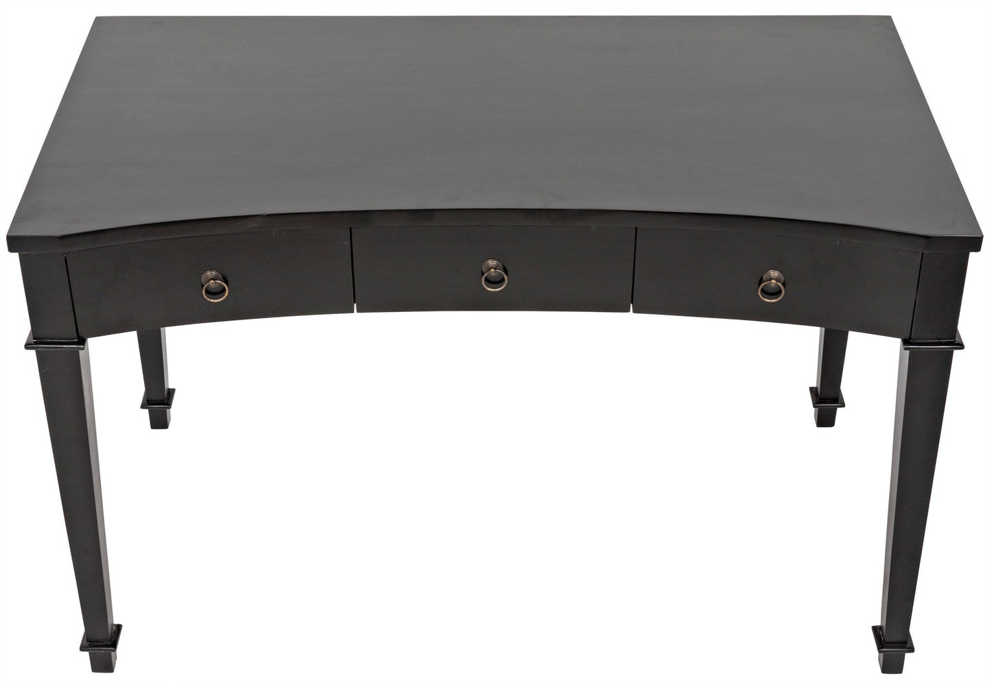 Curba Desk, Black Curved Desk With Drawers-Home Office Desks-Noir-Sideboards and Things