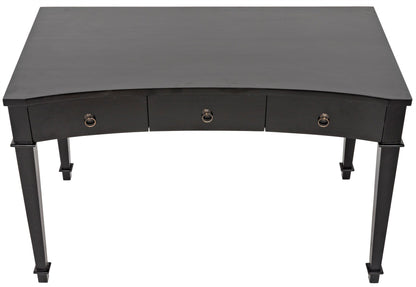 Curba Desk, Black Curved Desk With Drawers-Home Office Desks-Noir-Sideboards and Things