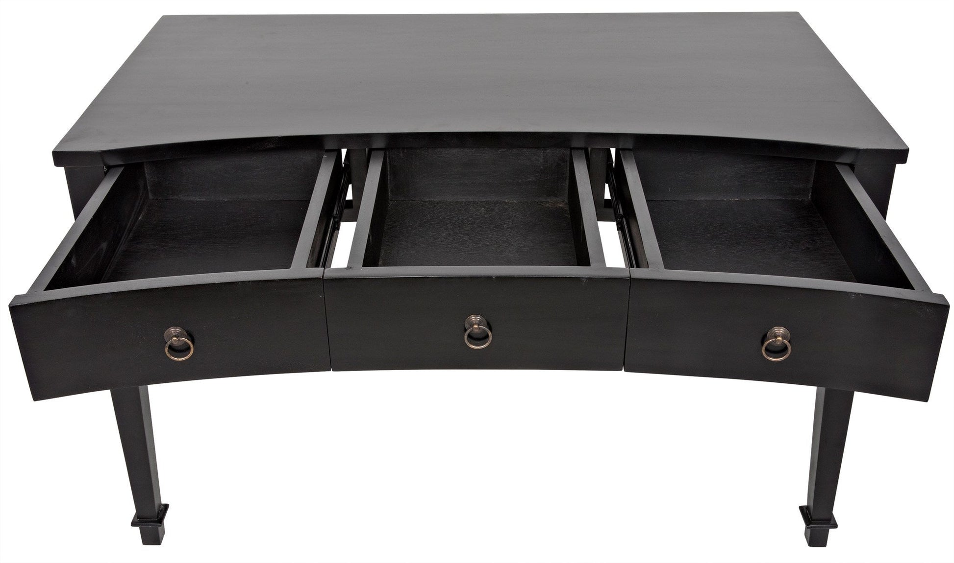 Curba Desk, Black Curved Desk With Drawers-Home Office Desks-Noir-Sideboards and Things