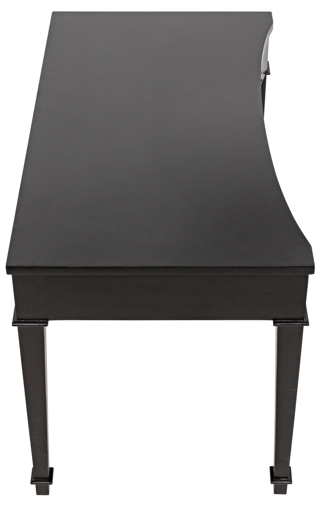 Curba Desk, Black Curved Desk With Drawers-Home Office Desks-Noir-Sideboards and Things