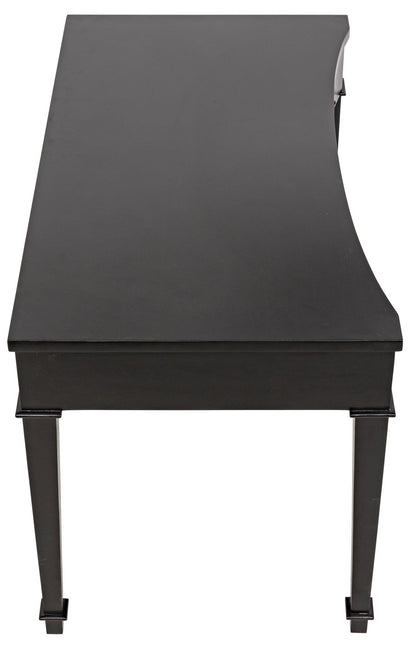 Curba Desk, Black Curved Desk With Drawers-Home Office Desks-Noir-Sideboards and Things