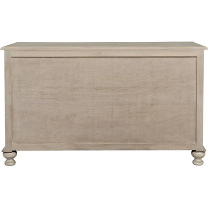 Curved Wood Front 3 Drawer Chest