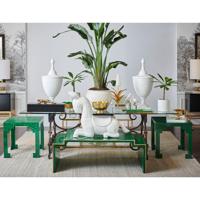 Chelsea House Cut Wooden Square Corner Table