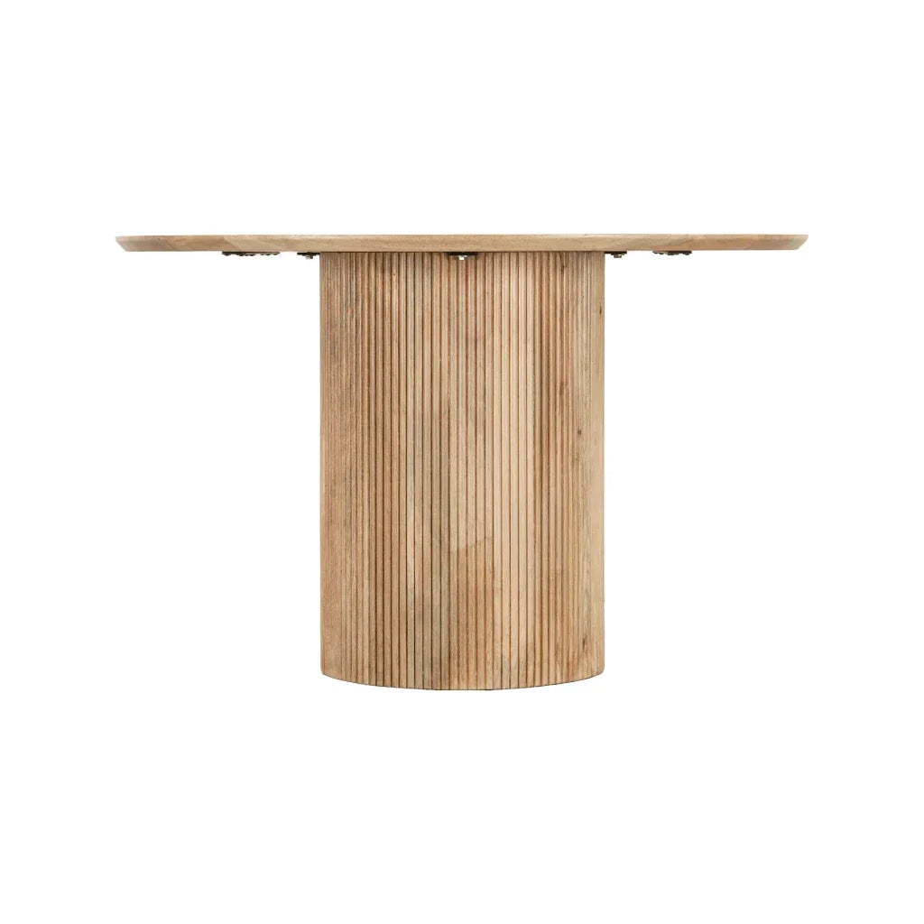 Cylinder Modern Designed Wooden Round Dining Table