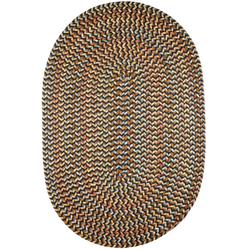 Rhody Rug Cypress Braided Oval Reversible Area Rugs