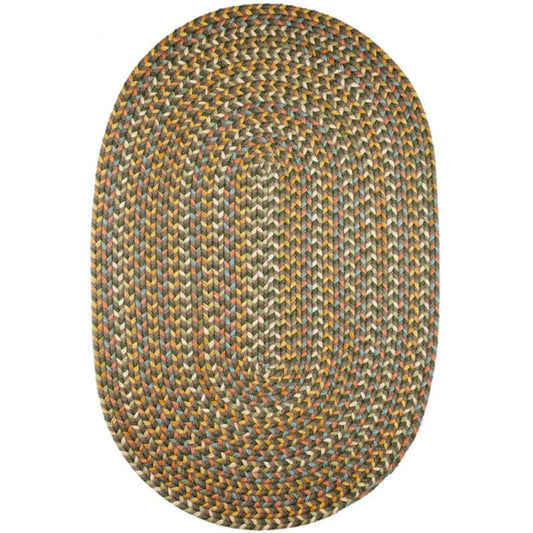 Rhody Rug Cypress Braided Oval Reversible Area Rugs