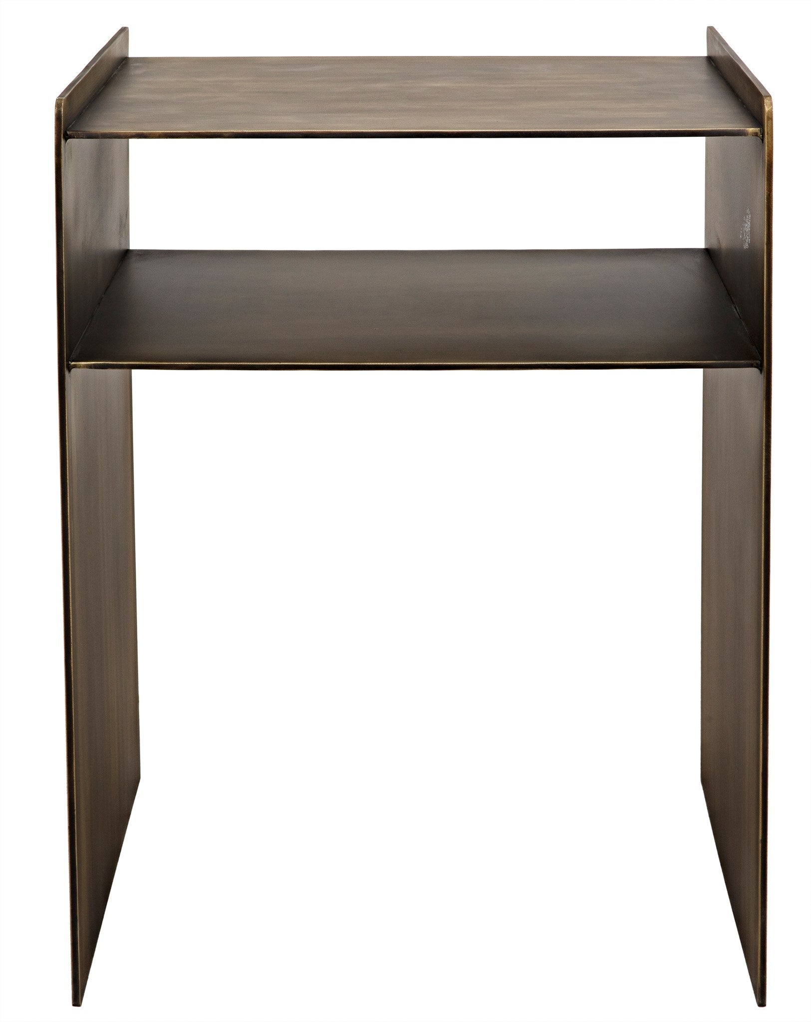 Cyrus Side Table, Aged Brass-Side Tables-Noir-Sideboards and Things