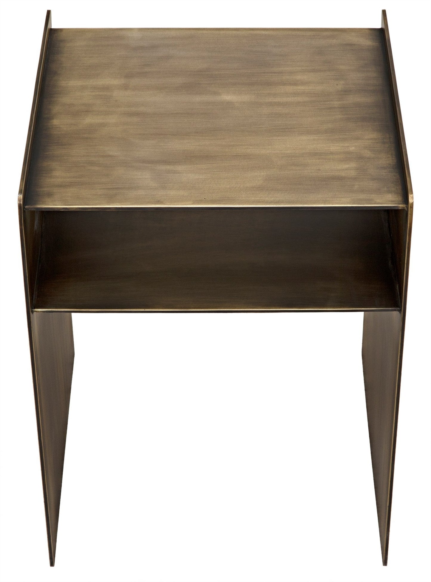 Cyrus Side Table, Aged Brass-Side Tables-Noir-Sideboards and Things