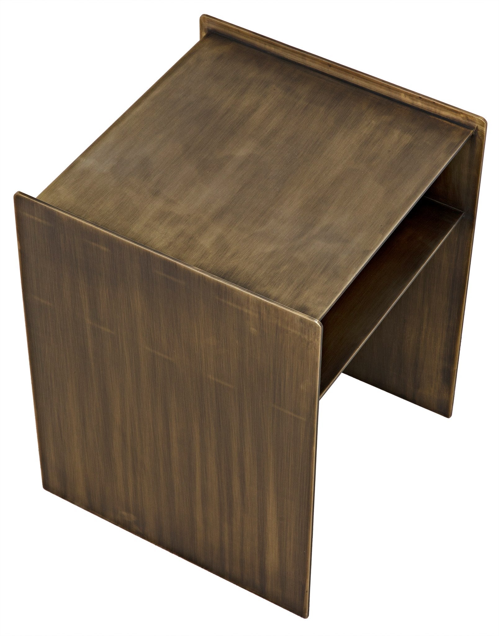 Cyrus Side Table, Aged Brass-Side Tables-Noir-Sideboards and Things