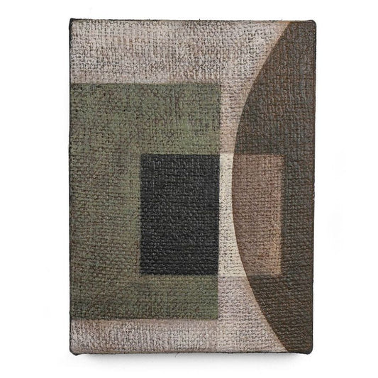 LH Home D-Bodhi Reused Jute Fabric Canvas Art