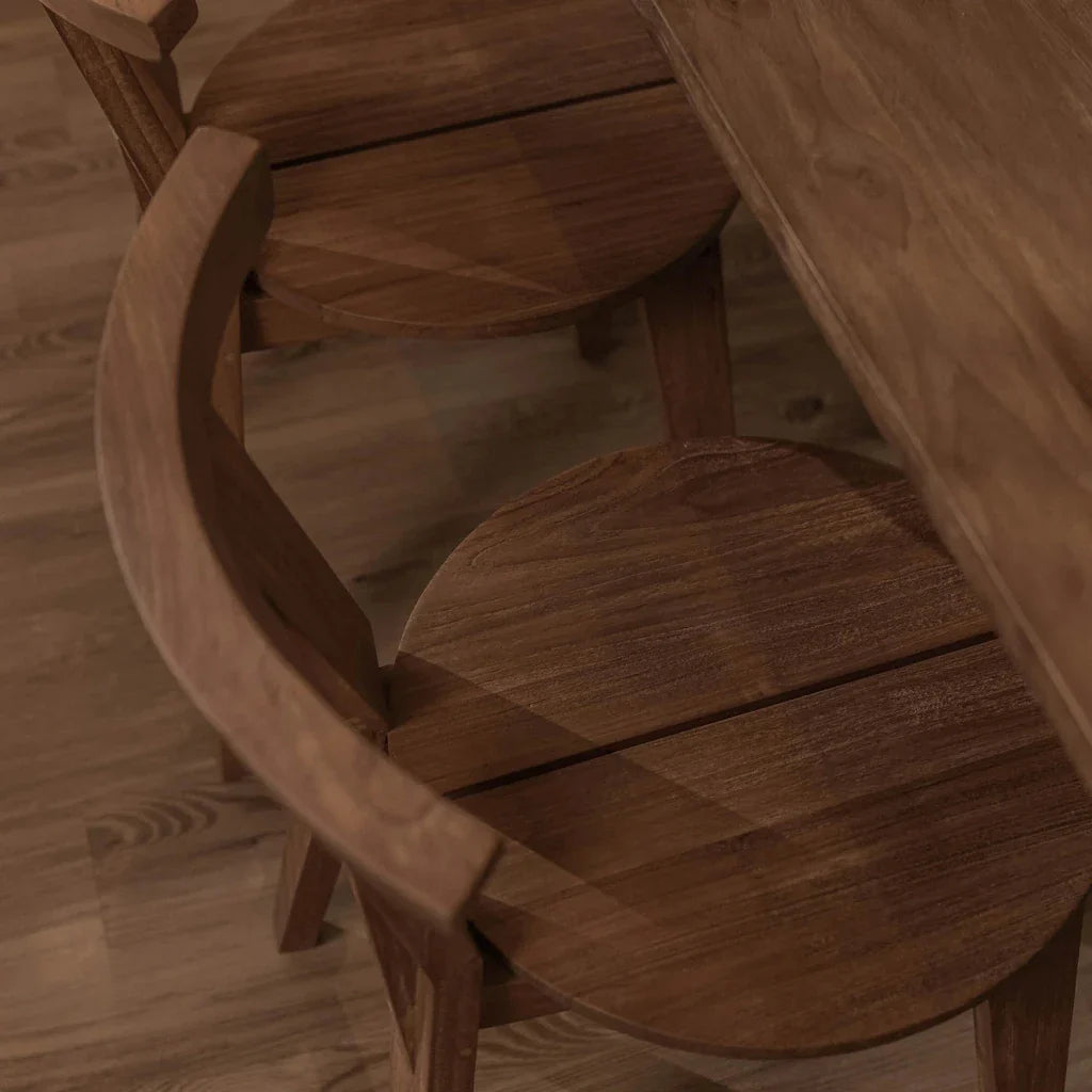 D-Bodhi Artisan Buffalo Wooden Armless Dining Chair