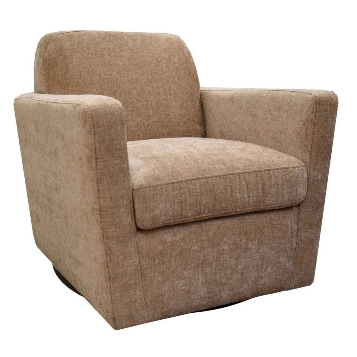 LH Home Cooper Leather Swivel Club Chair