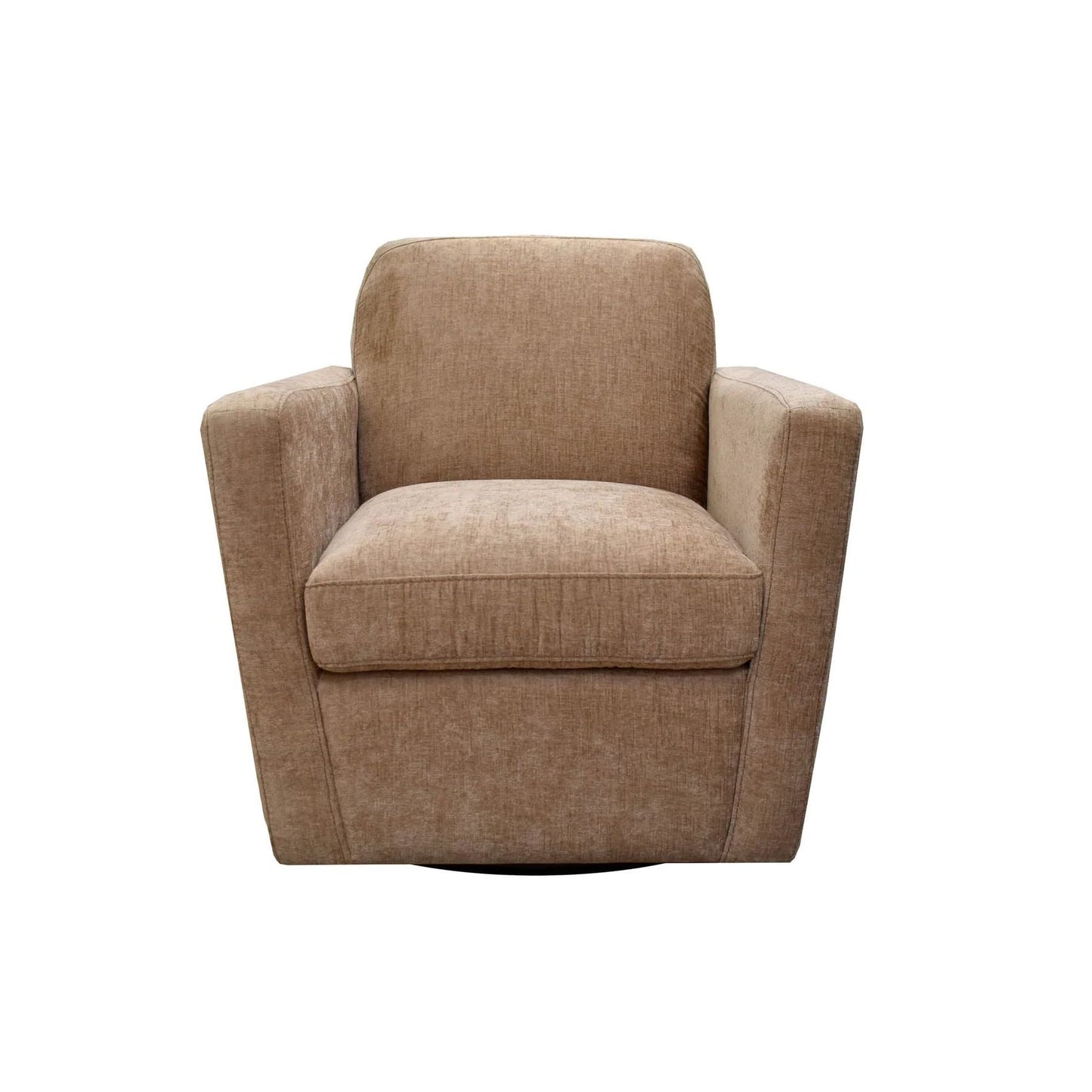 LH Home Cooper Leather Swivel Club Chair
