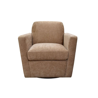 LH Home Cooper Leather Swivel Club Chair