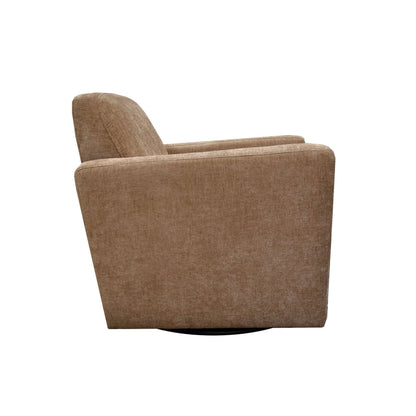 LH Home Cooper Leather Swivel Club Chair