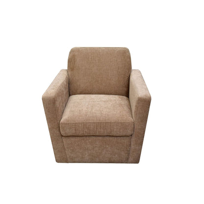LH Home Cooper Leather Swivel Club Chair