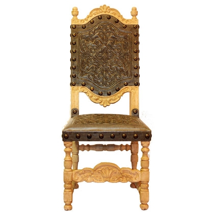 Peninsula Home Tooled Leather Dining Chair Del Rey