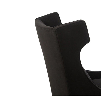 Peninsula Home Beverly Black Fabric Occasional Chair