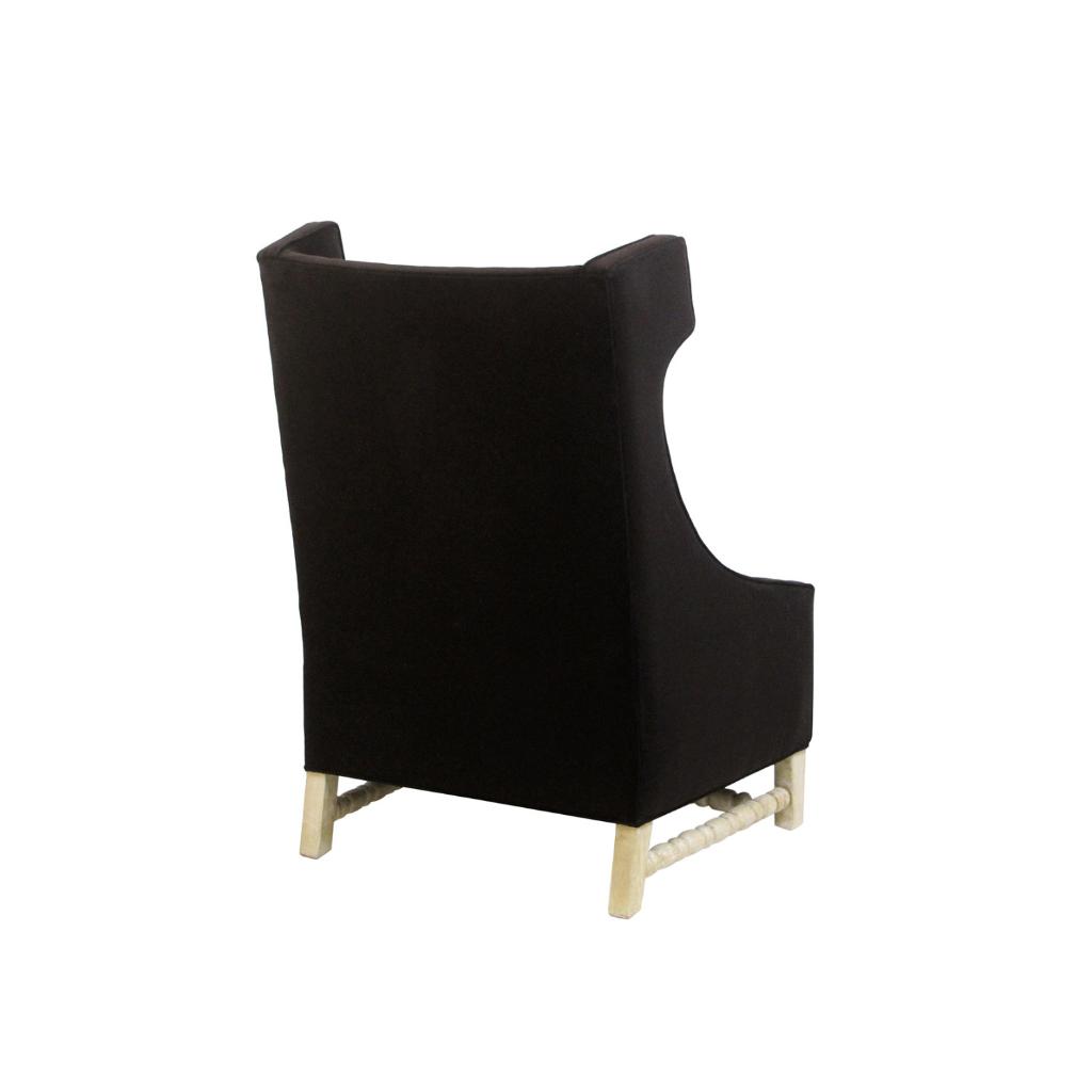 Peninsula Home Beverly Black Fabric Occasional Chair