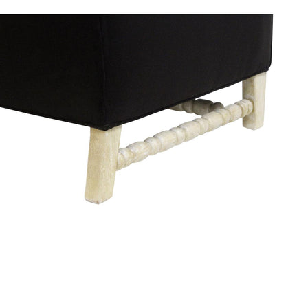 Peninsula Home Beverly Black Fabric Occasional Chair