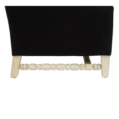 Peninsula Home Beverly Black Fabric Occasional Chair