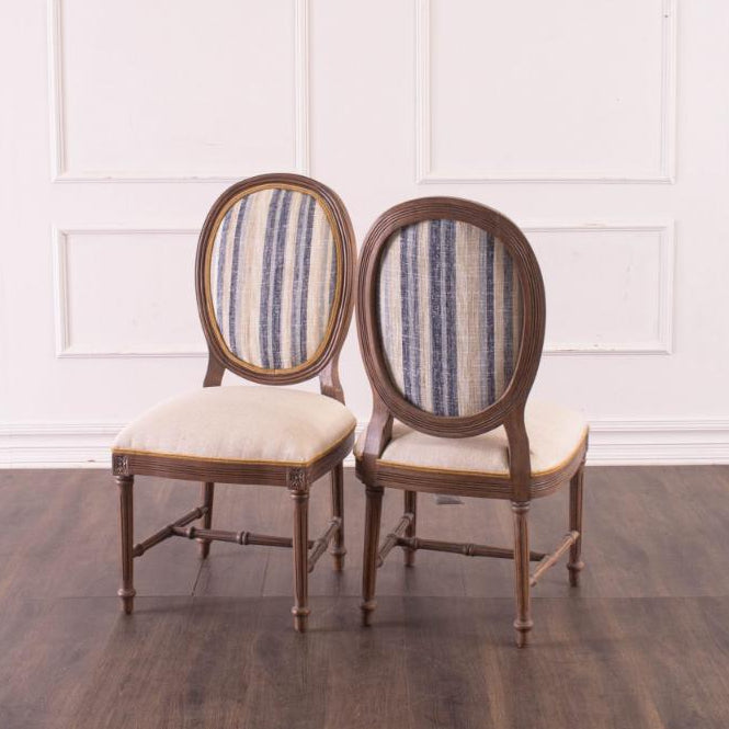 Peninsula Home Saint Germain Fabric Armless Dining Chair