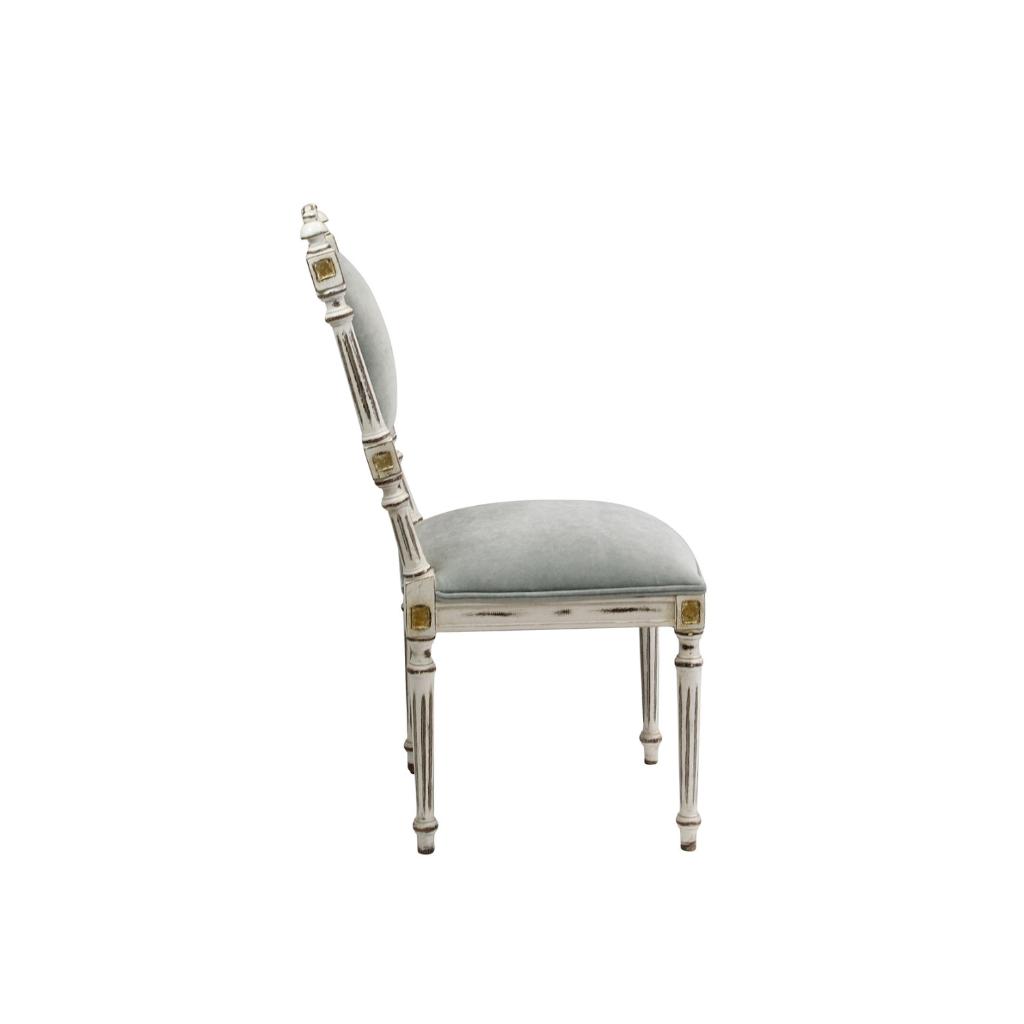 Peninsula Home Antoinette Grey Fabric Dining Chair