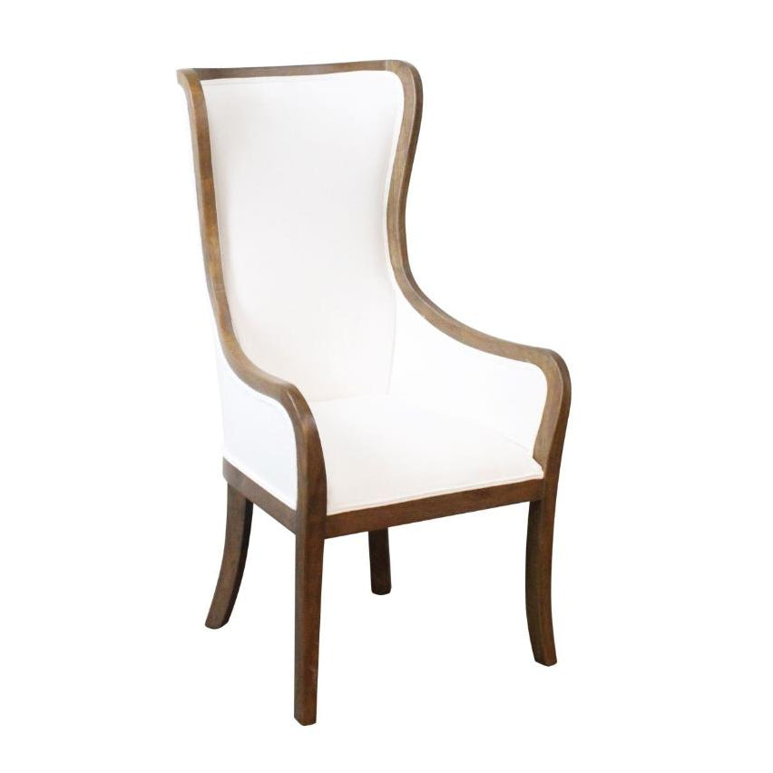 Peninsula Home Wincey White Fabric Dining Chair
