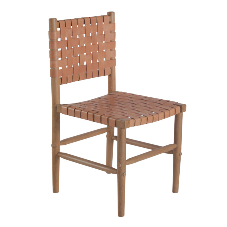 Perry Leather Armless Dining Chair