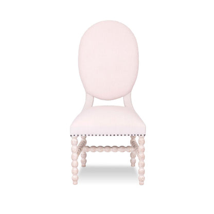 Peninsula Home Lardos Cream Fabric Armless Dining Chair