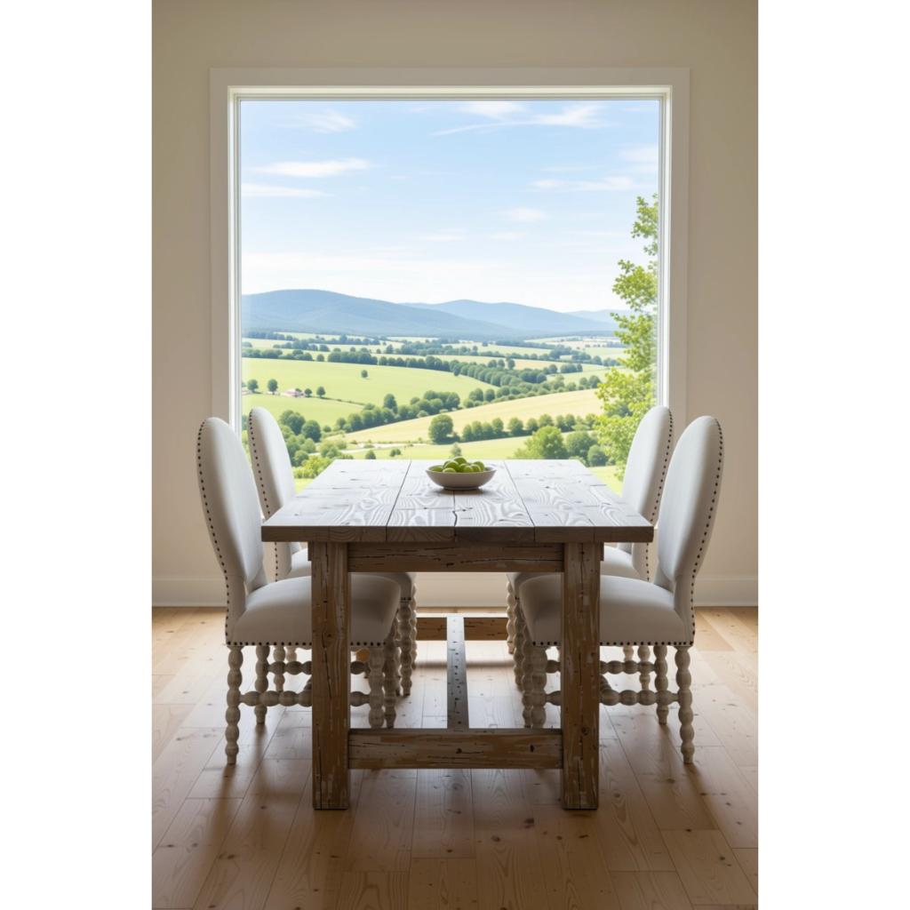 Peninsula Home Lardos Cream Fabric Armless Dining Chair