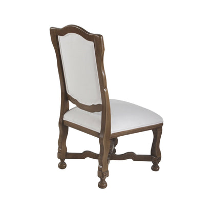 Peninsula Home Victoria White Fabric Armless Dining Chair