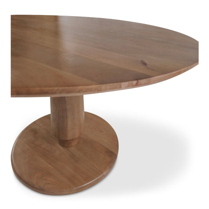 Clark Brown Wood Round Dining Table