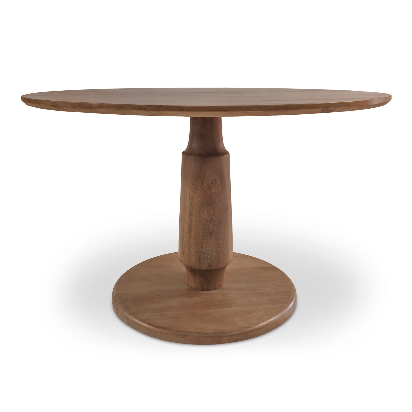 Clark Brown Wood Round Dining Table