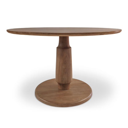 Clark Brown Wood Round Dining Table