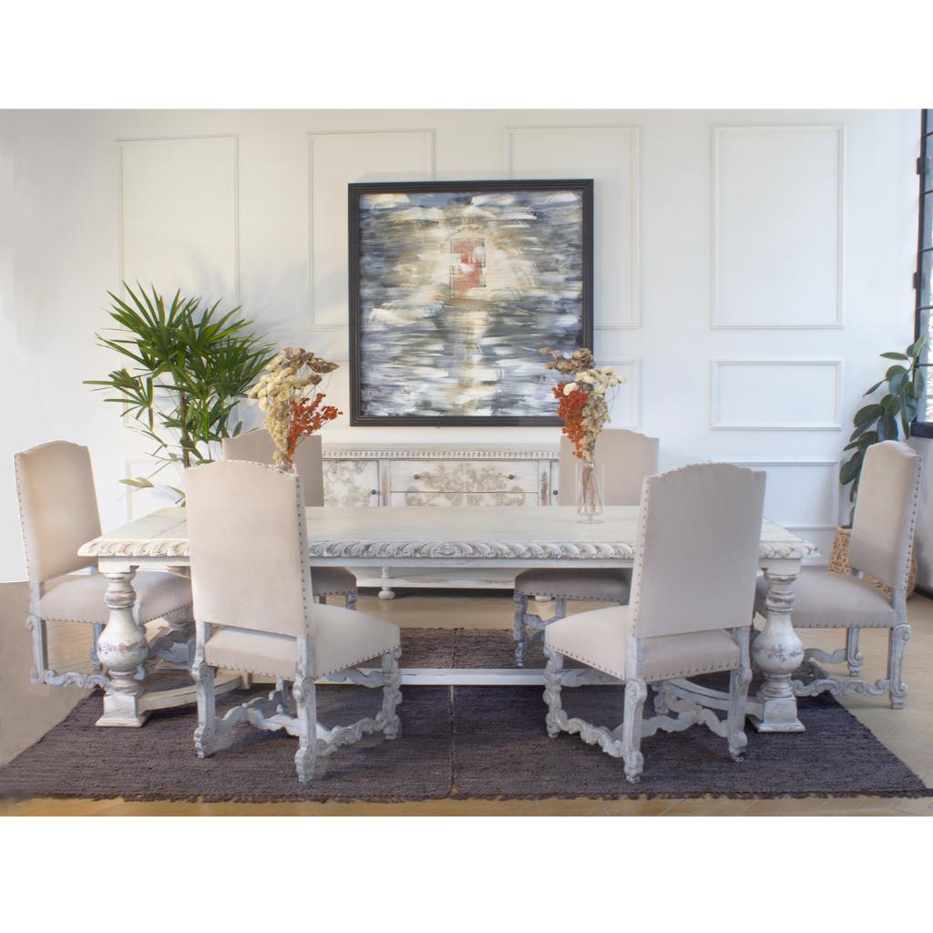 Peninsula Home Bianca Wooden Rectangular Dining Table