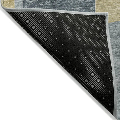 LOOMLAN Rugs Daeel Gray Washable Indoor-Outdoor Rug